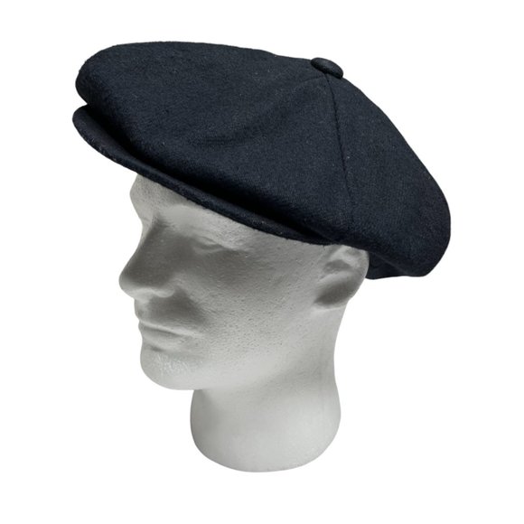 Accessories Vintage Exclusive Style Park Royal Mens Black Cabbie Hat